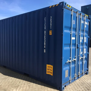 Blue 20ft High Cube Container - One Trip (9ft 6’ High)