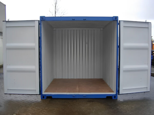 10ft x 8ft Shipping Container (One Trip) Blue - Image 2