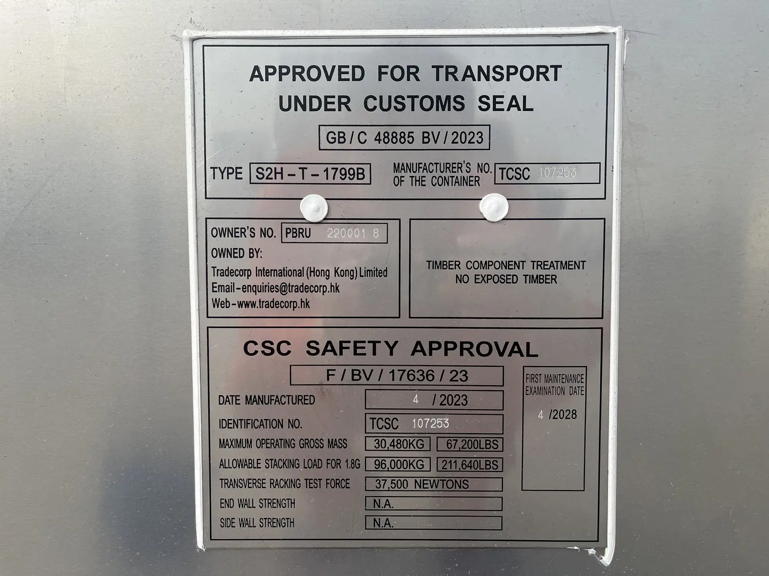 20ft High Cube (HC) Insulated Container with Butcher Door - Image 3