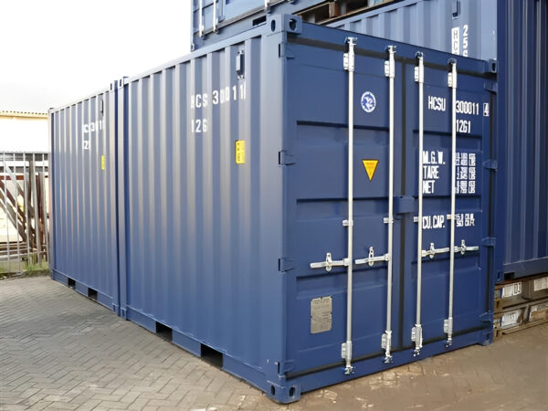 10ft x 8ft Shipping Container (One Trip) Blue - Image 3